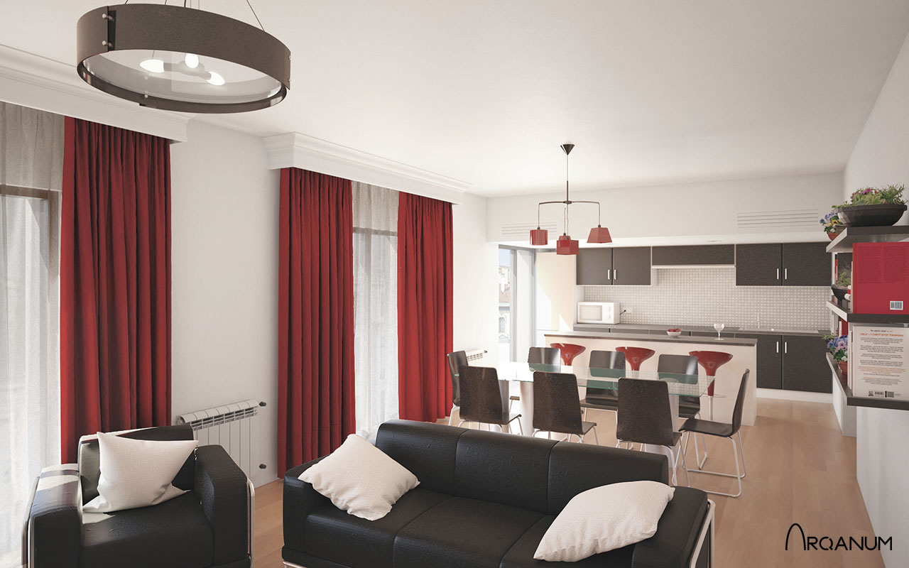 Dos Edificios de Viviendas en Avilés salón